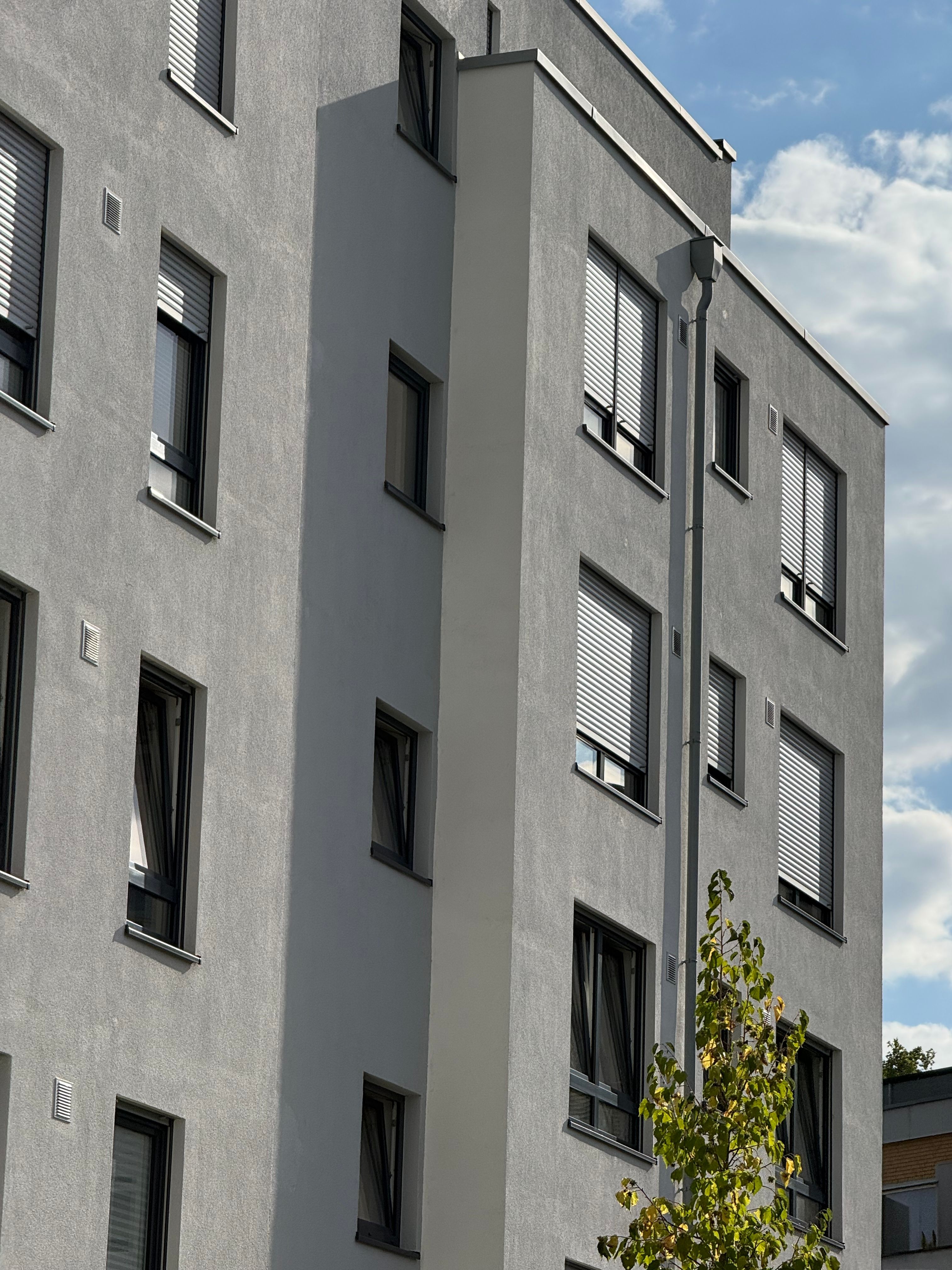 Vorbereitung einer Fassade für einen neuen Anstrich